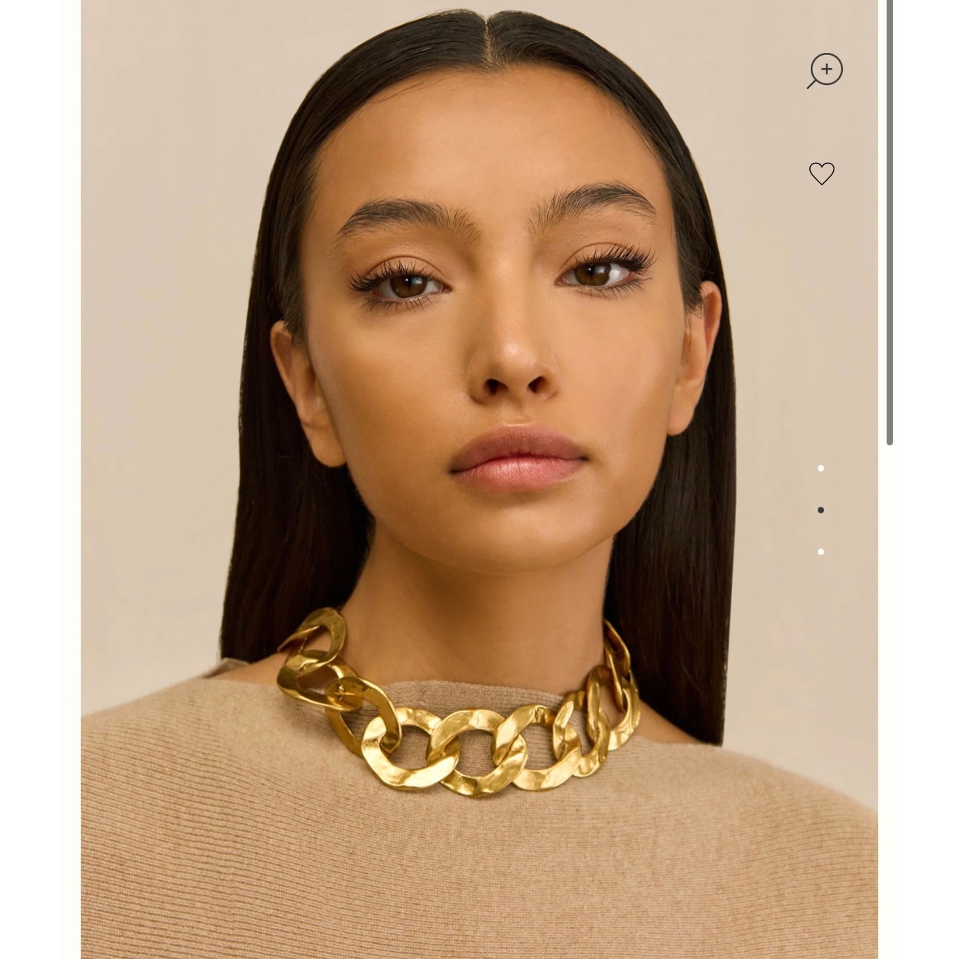 New Cult Gaia Dulce Choker Necklace Antique Brass